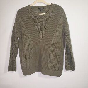 Express 100% Cotton Open‎ Knit Sweater XS